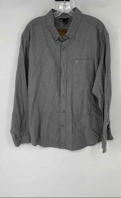 Eddie Bauer Mens Gray Cotton Long Sleeve Flannel Button-Down Shirt Size XL - Image 1 of 4