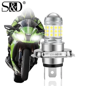 1X H4 Motorcycle Headlight LED Bulb 360° Hi/Lo Beam 42SMD Super Bright Moto Lamp - Picture 1 of 8