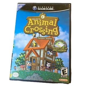 Animal Crossing (Nintendo GameCube, 2002) etichetta nera CIB - senza scheda di memoria - Foto 1 di 3