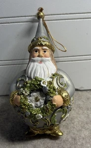 Skurriler Weihnachtsmann Silber Weihnachtsschmuck 5" NEU - Bild 1 von 5
