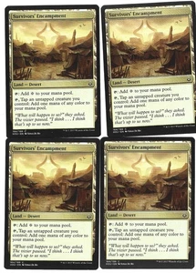 Survivor's Encampment x4 8/10 LP+ Magic M:tG Hour of Devastation UHOUSE-01 - Picture 1 of 1