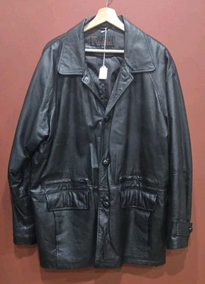 Leather overcoat by Phase 2 - Image 1 of 4