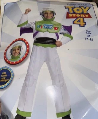 Disfraz de Halloween Toy Story 4 BUZZ LIGHTYEAR Brilla en la Oscuridad Talla M 7-8 Foto 1 de 4