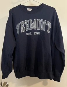 Dunkelblaues Langarm Sweatshirt Vermont EST - 1791 Prairie Mountain XL - Bild 1 von 6