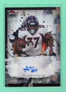 Autografo 2024 Topps Finest Audric Estime #RFA-AE Rookie Finest - Foto 1 di 2