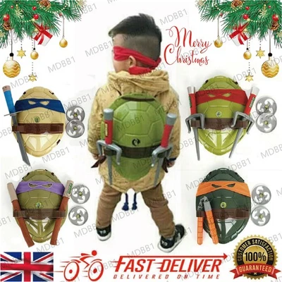 2026 Kids Boys Teenage Mutant Ninja Turtles Party Costume Back Shell Mask Toys - Image 1 of 4