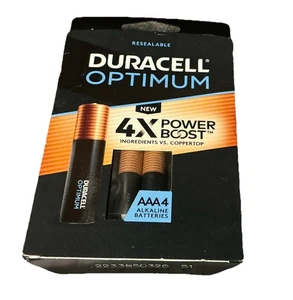 Duracell Optimum AAA - 4 Alkaline Batterien Neu Versiegelt - Bild 1 von 1