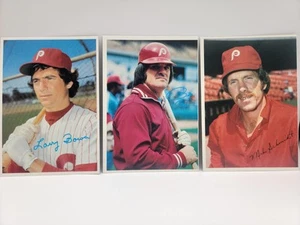 1980 Topps SUPER 5"X7" MIKE SCHMIDT LARRY BOWA PETE ROSE # 2 # 34 # 19 ▶HOF◀ MT - Picture 1 of 13