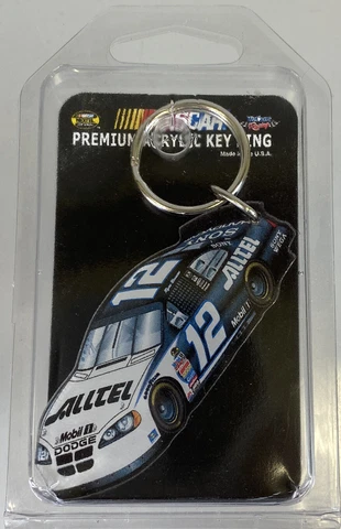 Nascar Racing Ryan Newman 12 Alltel Car Wincraft Premium Acrylic Key Ring Chain Cover