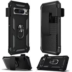 Funda para Google Pixel 9/9 Pro 6,3 pulgadas resistente magnético soporte de anillo funda clip - Imagen 1 de 3