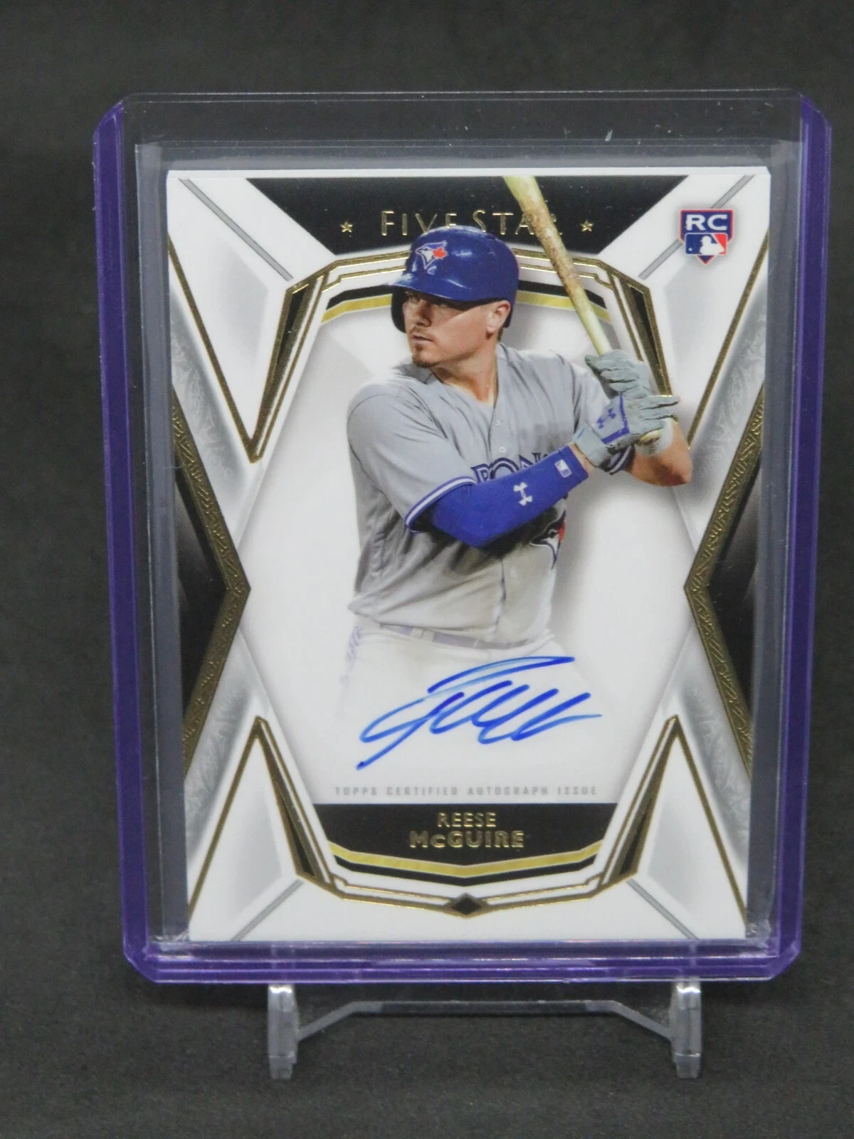 2019 TOPPS FIVE STAR REESE MCGUIRE ROOKIE AUTO TORONTO BLUE JAYS MW4