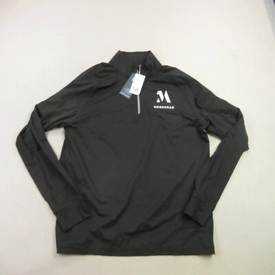 Cutter Buck Mens Sweater Medium Long Sleeve 1/4 Zip Pullover Black - Image 1 of 4