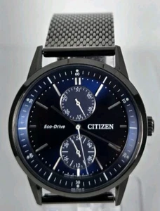 CITIZEN ECO DRIVE  Men's  Stainless Steel Back Water  Resistan 5 Bars Mesh Band  - Picture 1 of 16