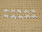 Lego Minifigure Lot Of 10 White Plume Feathers