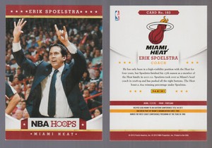 ERIK SPOELSTRA Heat 2012-13 Hoops 163 ONLY ROOKIE CARD Future HOF Coach 6 Finals