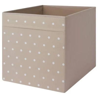 IKEA Drona Storage Box - Dotted/beige -  33x38x33cm - Image 1 of 4