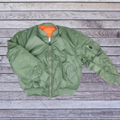 Blouson Pilote Bombers MA1 (vert) - Photo 1/4