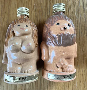 Schnaps-Fläschchen in Adam und Eva Figur - vermutlich aus Spanien - 60er Jahre - Bild 1 von 2