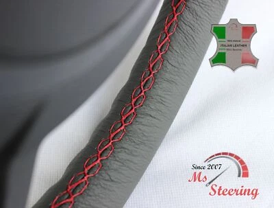 ¿SE ADAPTA A TRIUMPH TR4A? 66- CUBIERTA VOLANTE CUERO GRIS | PUNTADA ROJA Foto 1 de 4