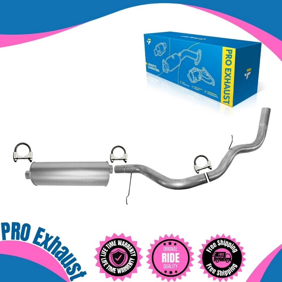 Rear Muffler + Tailpipe For 2002 2003 2004 2005 Cadillac Escalade 5.3L Fast Ship - Изображение 1 из 4