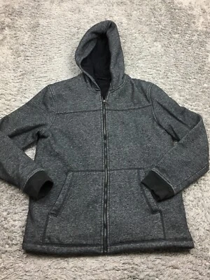 Apt 9 Jacket Mens Size Medium Gray Full Zip Sherpa Lined - Image 1 of 4