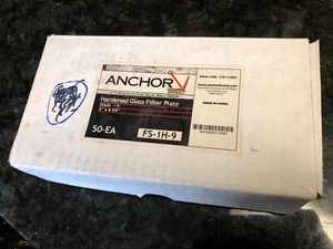 Box of 50 - Anchor 2" X 4-1/4" #9 Hardened Glass Filter Plate SHADE 9 - Picture 1 of 2