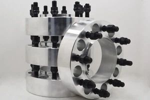 2" 8x180 MM Hub Centric Wheel Adapters for 2011-2022 Chevy Silverado 3500 SRW - Picture 1 of 7