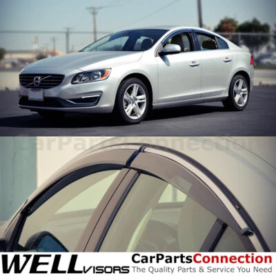 WellVisors Window Visors 11-18 For Volvo S60 Side Deflectors Deflectors - Image 1 of 4