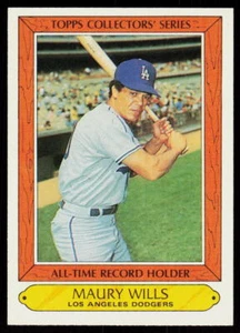 1985 Topps Woolworth All Time Record Holders Maury Wills #39 LA Dodgers - Picture 1 of 2