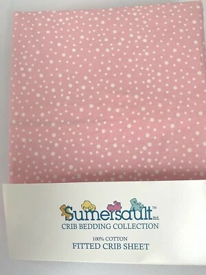 Charlotte Pink Crib Sheet  Sumersault - Image 1 of 4
