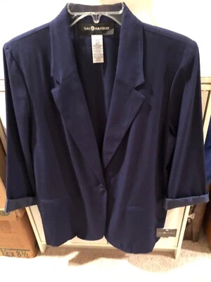 NWT Sag Harbor Womens Navy Jacket Size 12 - Image 1 of 4