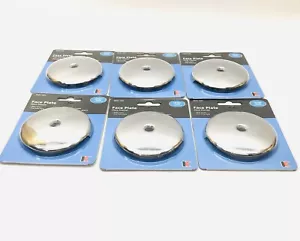 LOT OF 6 KEENEY K820-10PC BATH DRAIN 1 HOLE FACE PLATE CHROME - WITH SCREW - Picture 1 of 6