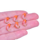 6Pc/Box Realistic Nymph Scud Fly For Trout Fishing Artificial Bait Insect Lur-Vd