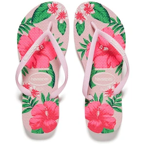 SANDALIAS CHANCLAS PARA MUJER HAVAIANAS DELGADAS CRISTAL FLORAL ROSA - Imagen 1 de 1
