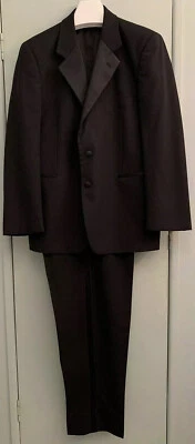Sonno & Son Erik Lawrence Black Tie Tuxedo 2 Button Blazer 40S & Pants 34L Suit - Image 1 of 4