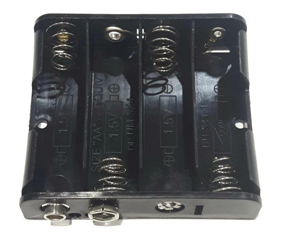 AA x 4 Battery Holder Press Studs Clip Connection