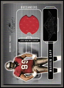 Camiseta deportiva Donruss Classics New Millennium Classics 2002 #NM27 Warren Sapp/400 - Imagen 1 de 2