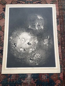 C. Klabunde ETCHING "Cycle of Sangsaric" #III 14/40 FANTASY BOOK OF DEAD 1968 - Picture 1 of 24