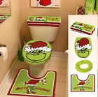 Jeux de salle de bain de Noël décoration Grinchs housse de siège Indoro 4 pièces États-Unis