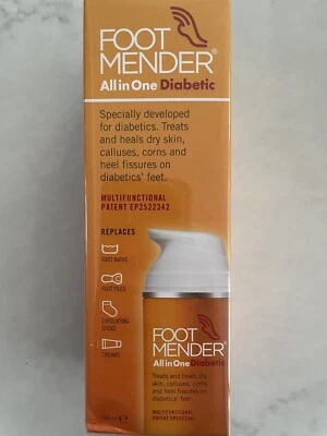 Footmender All in One Diabetic 150ml Foot Cream Treatment NEW and SEALED