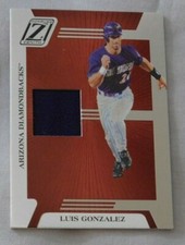 2005 Donruss Zenith Z-Jerseys Luis Gonzalez Diamondbacks #ZB-48