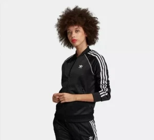 Adidas ED7473 Women originals Superstar Track Top Jacket black XSmall - Picture 1 of 10