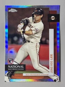 Jung Hoo Lee Rookie 2024 Topps Chrome Refractor National Convention NSCC MLB-8 - Photo 1 sur 3
