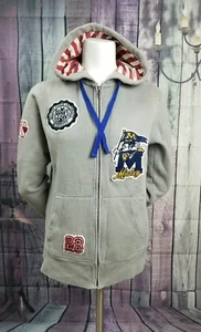 WALT DISNEY WORLD MICKEY STATE UNIVERSITY JACKET WOMEN'S MEDIUM GRAY HOODIE - Picture 1 of 1