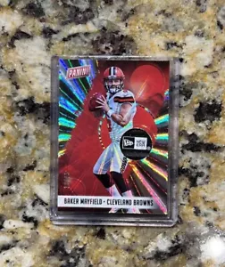 Parche con logotipo de camiseta Baker Mayfield 1/1/25 radiocontrol Panini New Era Browns Oklahoma - Imagen 1 de 12