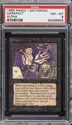 1993 DarkPact - Alpha - PSA: 8: NM-MT Graded Items Mtg Magic The Gathering - Image 1 of 2