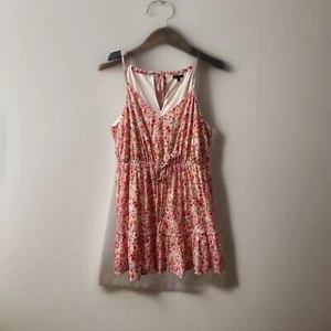 As U Wish Sun Dress Plus Size2x Spaghetti Strap Floral Lined Knee Length Boho - Picture 1 of 12