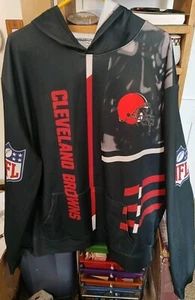 Ropa del equipo de la NFL Cleveland Browns para hombre camiseta con capucha grande y alta 6XL Dawg Pound - Imagen 1 de 4