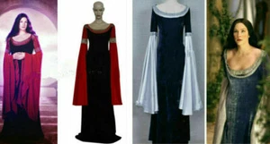 Der Herr der Ringe Cosplay Arwen Kostüm Kleid Dame blau Kleid: A - Bild 1 von 14