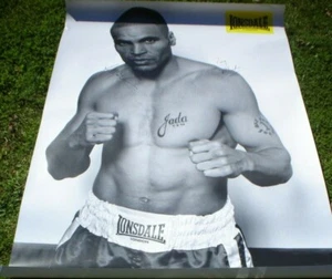  NEW GIANT BOXING POSTER OF ANTHONY MUNDINE 125 X 96 CM WITH PRINT SIGNATURE  - Picture 1 of 4